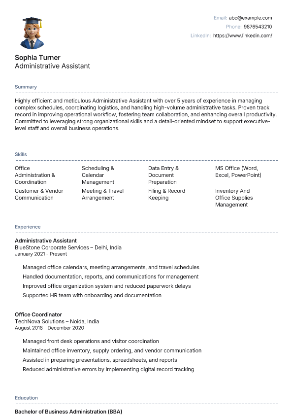 Full Width Template template preview