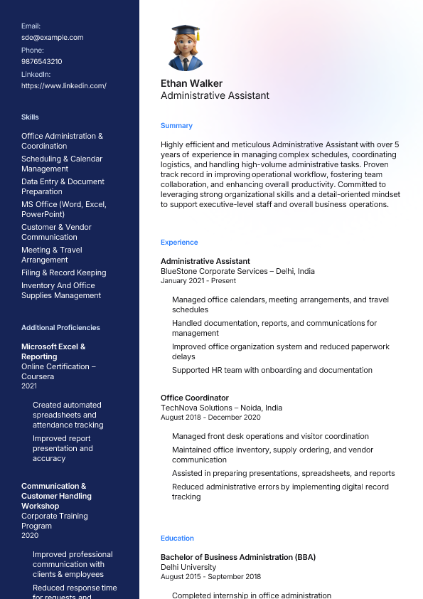 Blur Accents template preview