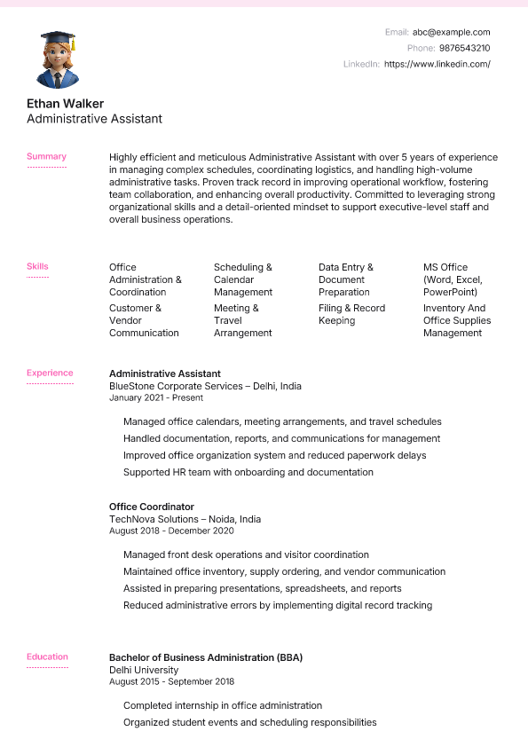 Ribbon Accents template preview