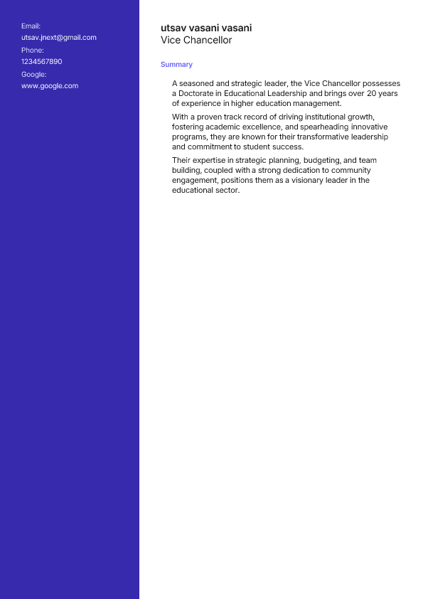 New Resume Template template preview