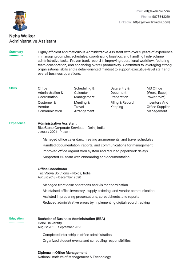 Normal spacing template preview