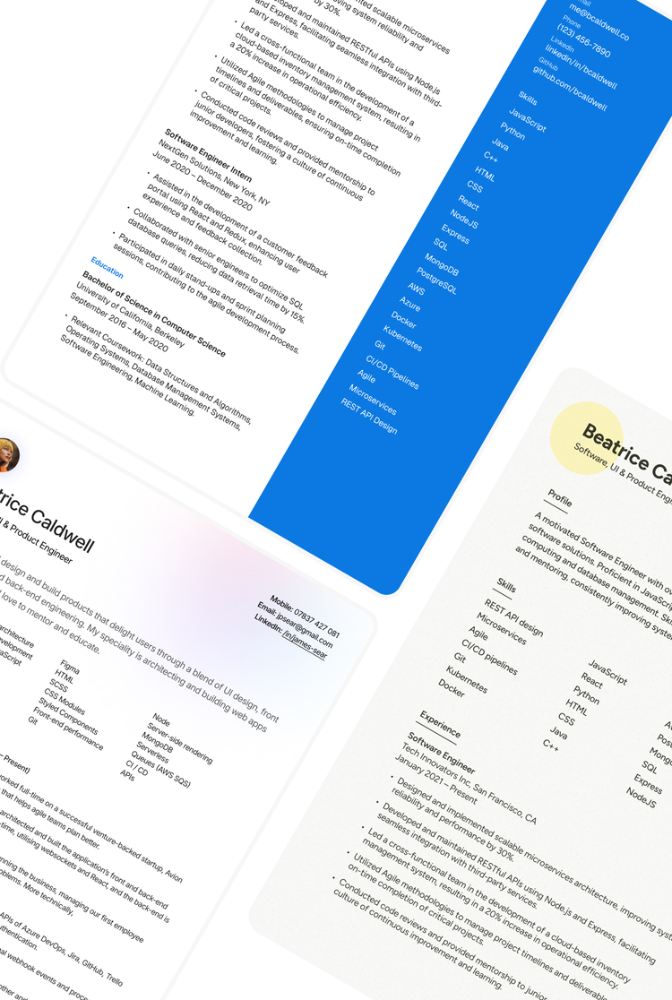 resume template